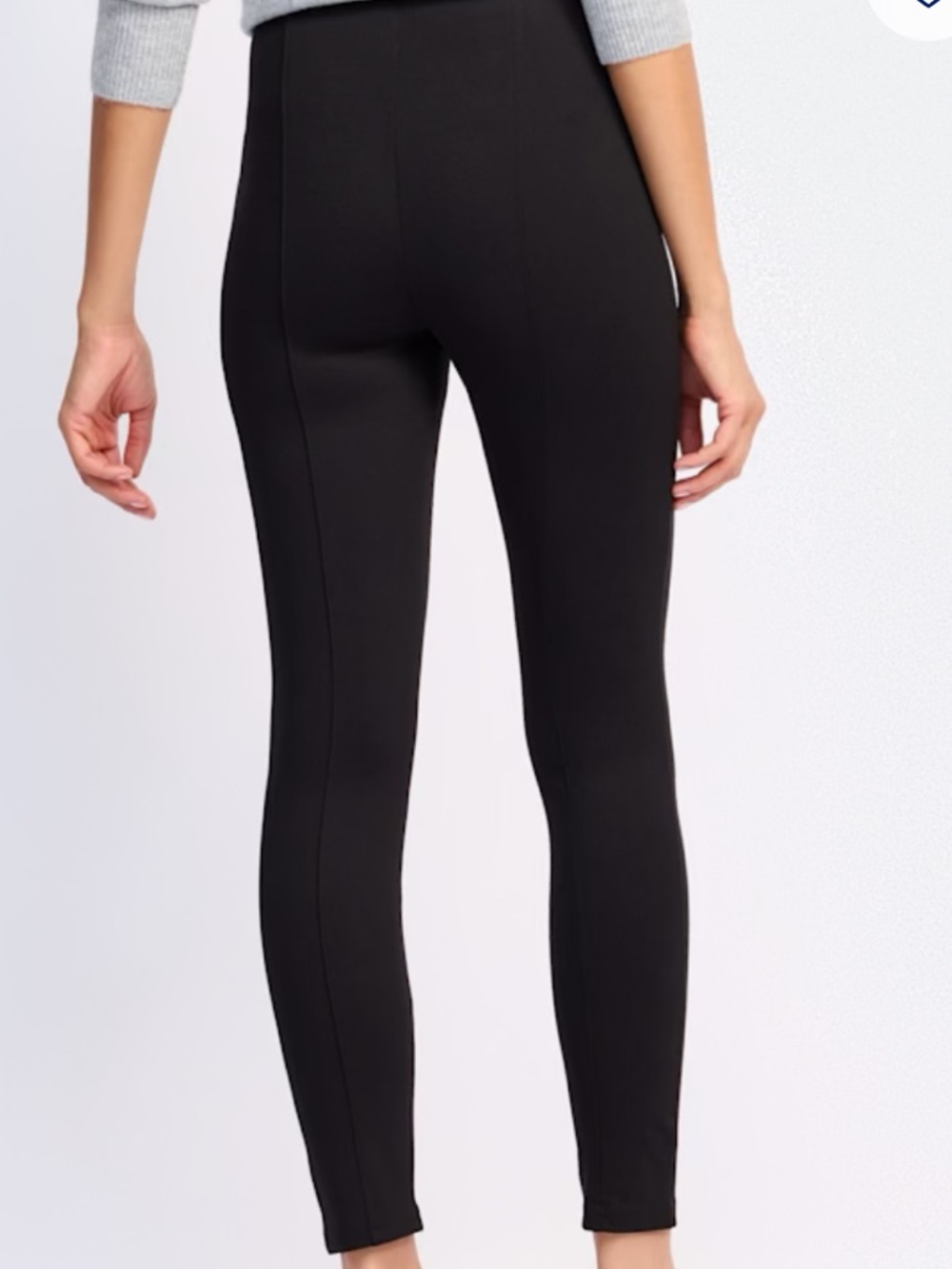 NWT Dictionary Naya Front Seam Women's Black Skinny Ponte Pants. Size L (12/14) - Picture 3 of 11